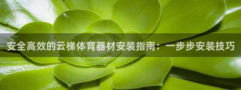 尊龙凯时旗舰厅官网：安全高效的云梯体育器材安装指南：一步步安